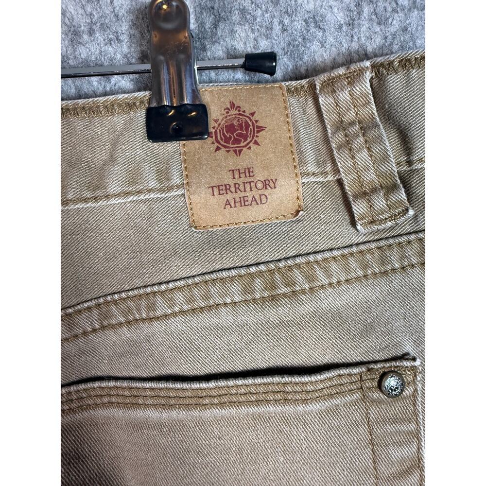 The Territory Ahead Mens Doma Gaucha 5-Pocket Tan Jeans 38x32 Stretch - Picture 4 of 10
